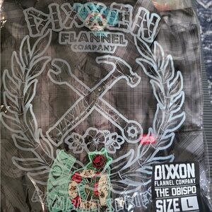 DIXXON Men's Gray Plaid Casual Button-Down The Obispo